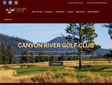Tablet Screenshot of canyonrivergolfclub.com